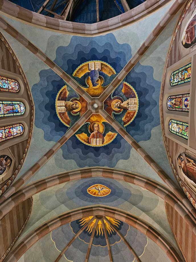 duomo_mortegliano_architetto_botto_restauro_affreschi_soffitto