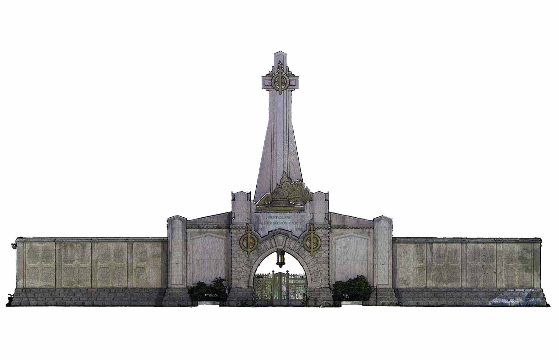 restauro_fabbricato_ingresso_cimitero_Mortgliano_progetto_Frontale